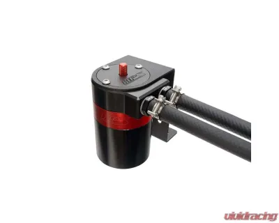 HPS Performance Products Universal Black 3/8" Oil Catch Can Kit - 5oz Billet Aluminum - 861-501