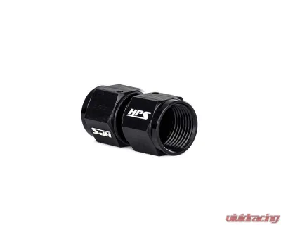 HPS Performance Products HPS Swivel Coupler Aluminum AN-3 Straight Black 6061 - AN9001-03