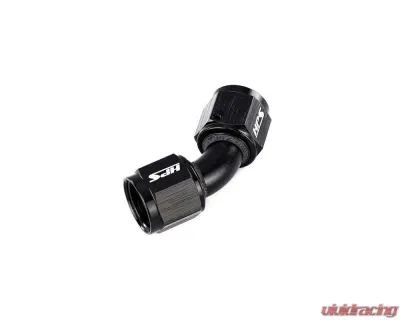 HPS Performance Products HPS Swivel Coupler Aluminum AN-12 45 Degree Black Finish - AN9451-12