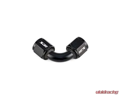 HPS Performance Products HPS Swivel Coupler Aluminum AN-12 90 Degree Black Finish - AN9901-12