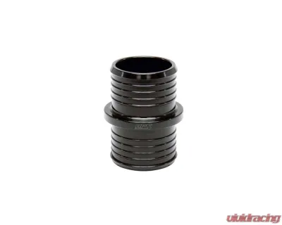HPS Performance Multi-ribbed aluminum hose union, 1-1/2" OD, black - AHU-150-BLK