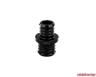HPS Performance Products Black Billet 6061 Aluminum Joiner Hose Union 1" to 3/4 - AHUR-075-100-BLK