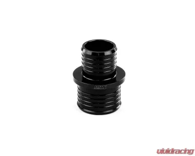 HPS Performance Black Billet 6061 Aluminum Joiner Hose Union Connector 1-1/8" to 1 - AHUR-100-112-BLK