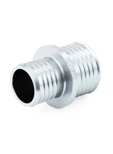 HPS Performance Silver Billet 6061 Aluminum Joiner Hose Union Connector 1-1/8" to 1                                     - AHUR-100-112-SL - Image 2