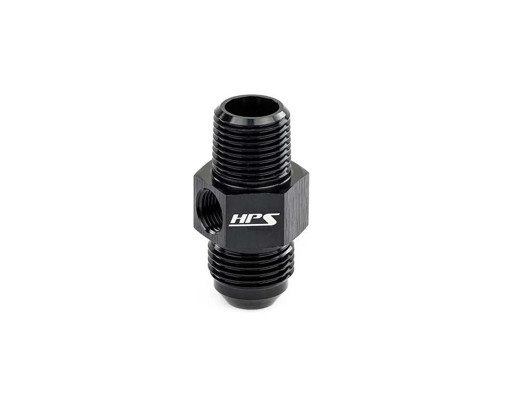 HPS AN to NPT Adapter Aluminum -6 to 3/8 NPT Tee - AN194-06-08