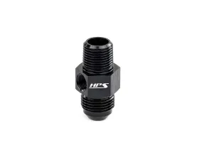 HPS Performance Products AN194-10-08 HPS AN to NPT Adapter Aluminum -10 to 1/2 NPT Tee Black