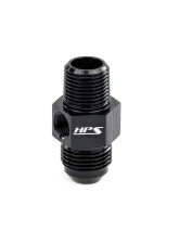 HPS Performance Products AN194-04-02 HPS AN to NPT Adapter Aluminum -4 to 1/8" NPT Tee Black                                     - AN194-04-02 - Image 3