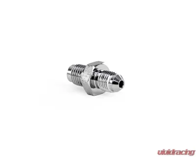 HPS Performance Products AN306-05-4ST Steel AN-3 to M10x1.0 Inverted Flare Adapter Fitting - AN306-05-4ST