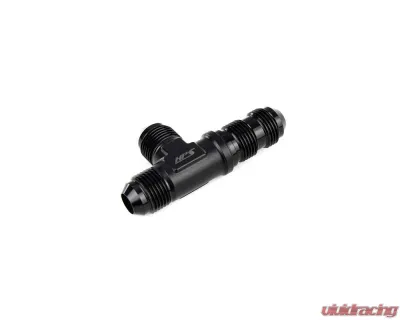 HPS Performance Products HPS Bulkhead Tee AN-10 Aluminum Black for Firewalls and Body Panels - AN804-10