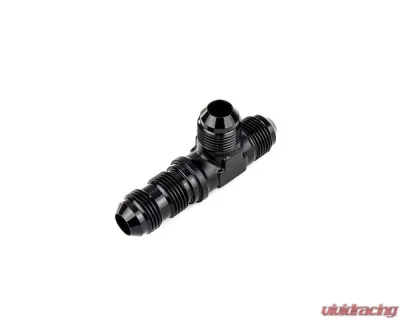HPS Performance Products HPS Bulkhead Tee AN-10 Aluminum Black for Firewalls and Body Panels - AN804-10