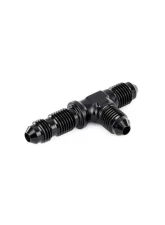 HPS Performance Products HPS AN-4 Bulkhead Tee Adapter Aluminum Black 6061 for Hoses                                     - AN804-4 - Image 4