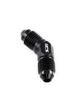 HPS Performance Products HPS Union Adapter Aluminum AN-6 45 Degree Black Anodized                                     - AN813-6 - Image 2