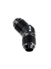 HPS Performance Products HPS Union Adapter Aluminum AN-6 45 Degree Black Anodized                                     - AN813-6 - Image 3