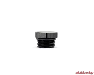 HPS Performance Products AN814-16 AN-16 Aluminum Thread Plug Black with Viton O-Ring - AN814-16