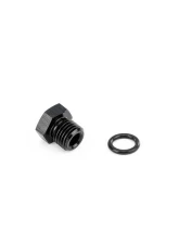 HPS Performance Products AN814-3 Aluminum AN-3 ORB Thread Plug Black Anodized with Viton O-Ring                                     - AN814-3 - Image 5
