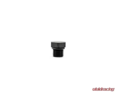 HPS Performance Products AN814-3 Aluminum AN-3 ORB Thread Plug Black Anodized with Viton O-Ring - AN814-3
