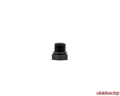 HPS Performance Products AN814-3 Aluminum AN-3 ORB Thread Plug Black Anodized with Viton O-Ring - AN814-3