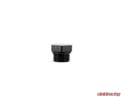 HPS Performance Products AN814-6 HPS AN-6 ORB Thread Plug Aluminum Black Anodized - AN814-6