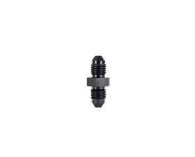 HPS Performance Products HPS Union Adapter Aluminum AN-3 Straight Black 6061 for Hoses