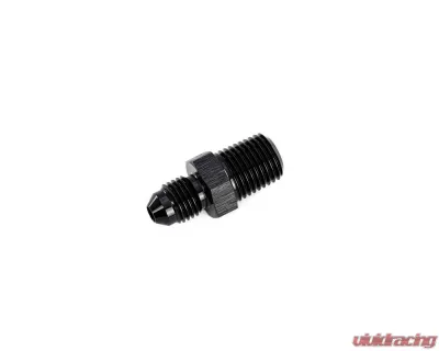 HPS Performance Products AN816-4-4 AN to 1/4 NPT Adapter Aluminum Black 6061 37 Degree Flare - AN816-4-4