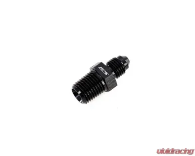 HPS Performance Products AN816-4-4 AN to 1/4 NPT Adapter Aluminum Black 6061 37 Degree Flare - AN816-4-4