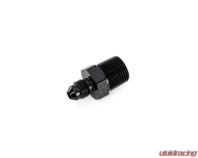 HPS Performance Products AN816-3 AN to 1/8 NPT Adapter Aluminum Black 6061, -3 to 1/8 NPT - AN816-3