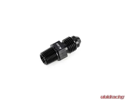 HPS Performance Products AN816-4 AN to 1/8 NPT Adapter Aluminum Black 6061 for Fuel Oil Coolant - AN816-4