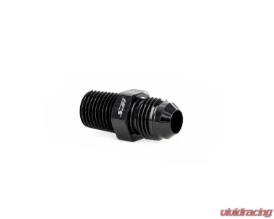 HPS Performance Products AN816-4 AN to 1/8 NPT Adapter Aluminum Black 6061 for Fuel Oil Coolant - AN816-4