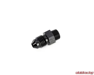 HPS Performance Products AN816-4-M1010 AN-4 to M10x1.0 Aluminum Adapter Fitting Black - AN816-4-M1010