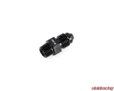 HPS Performance Products AN816-4-M1010 AN-4 to M10x1.0 Aluminum Adapter Fitting Black - AN816-4-M1010