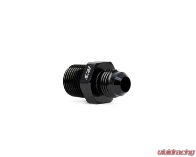 HPS Performance Products AN816-6-6 AN to 3/8 NPT Adapter Aluminum Black 6061 - AN816-6-6