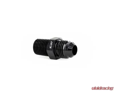 HPS Performance Products AN816-6 AN to 1/4 NPT Adapter Aluminum Black 6061 for Automotive Use - AN816-6