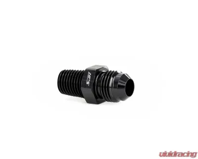 HPS Performance Products AN816-6-M1215 AN-6 to M12x1.5 Metric Adapter Fitting, Black Aluminum - AN816-6-M1215