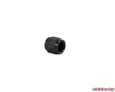 HPS Performance Products HPS Tube Nut Aluminum AN-3 Black Type II Anodized Fitting - AN818-3