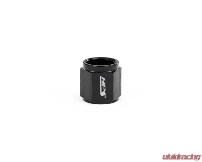 HPS Performance Products HPS Tube Nut Aluminum AN-8 Black Type II Anodized Fitting - AN818-8