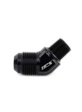 HPS Performance Products AN823-10 AN to NPT Adapter 1/2 NPT 45 Degree Black Aluminum                                     - AN823-10 - Image 3