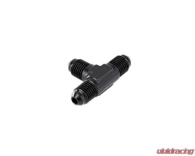 HPS Performance Products HPS Tee Adapter Aluminum AN-3 Black for 3 Hose Split/Merge - AN824-3
