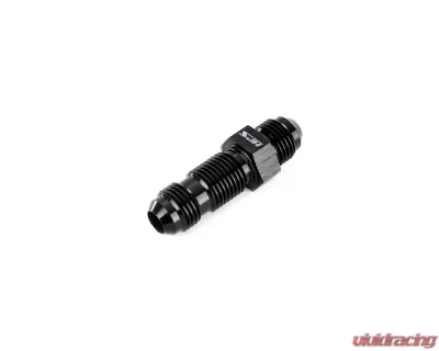 HPS Performance Products HPS Bulkhead Adapter Aluminum AN832-6 Straight Black Finish - AN832-6