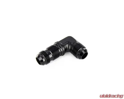 HPS Performance Products HPS Bulkhead Adapter Aluminum AN833-10 90 Degree Black - AN833-10