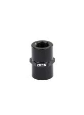 HPS Performance Products HPS 1/4 NPT Straight Coupler Aluminum Black Anodized                                     - AN910-02 - Image 2
