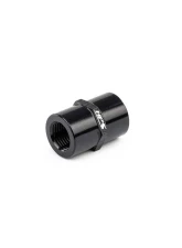 HPS Performance Products HPS 1/4 NPT Straight Coupler Aluminum Black Anodized                                     - AN910-02 - Image 2