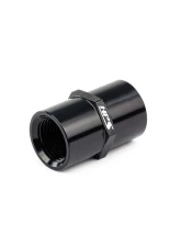 HPS Performance Products HPS 3/8 NPT Straight Coupler Aluminum Black Anodized                                     - AN910-03 - Image 2