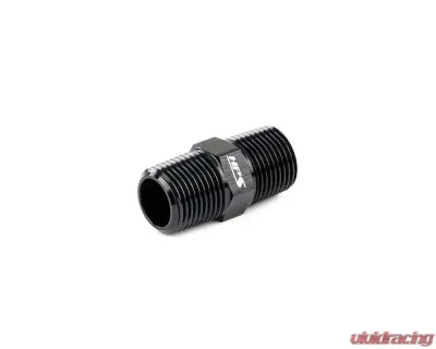 HPS Performance Products HPS NPT Union Aluminum 1/2 NPT Straight Black Adapter - AN911-10