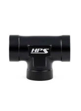 HPS Performance Products HPS NPT Tee Aluminum 1/2 NPT Female Black Anodized 6061                                     - AN917-04 - Image 2