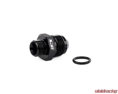 HPS Performance Products AN920-10-08 -10 to -8 ORB Straight Aluminum Adapter, Black - AN920-10-08
