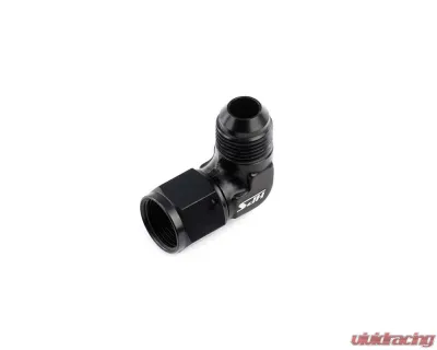 HPS Performance Products HPS Swivel Adapter Aluminum AN9211-4 -4 90 Degree Black - AN9211-4