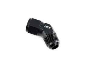 HPS Performance Products HPS Swivel Adapter Aluminum AN-10 45 Degree Black Finish