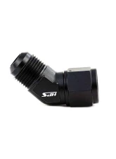 HPS Performance Products HPS Swivel Adapter Aluminum AN-12 45 Degree Black                                     - AN9241-12 - Image 2