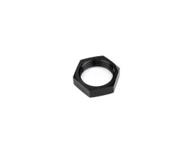 HPS Performance Products HPS Bulkhead Jam Nut Aluminum AN-10 Black 6061 for Secure Fittings