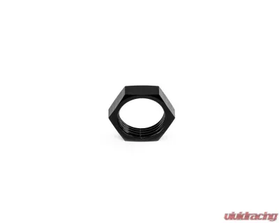 HPS Performance Products HPS Bulkhead Jam Nut Aluminum AN-10 Black 6061 for Secure Fittings - AN924-10